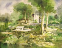Abdul Hayee, 20 x 26 inch, Watercolor on Paper, Landscape Painting, AC-AHY-045